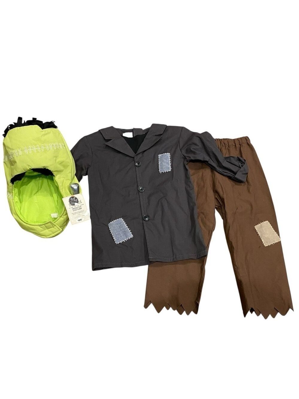 Pottery Barn Kids Halloween Frankenstein Glow-in-the-Dark Costume Size 7-8Y NWT